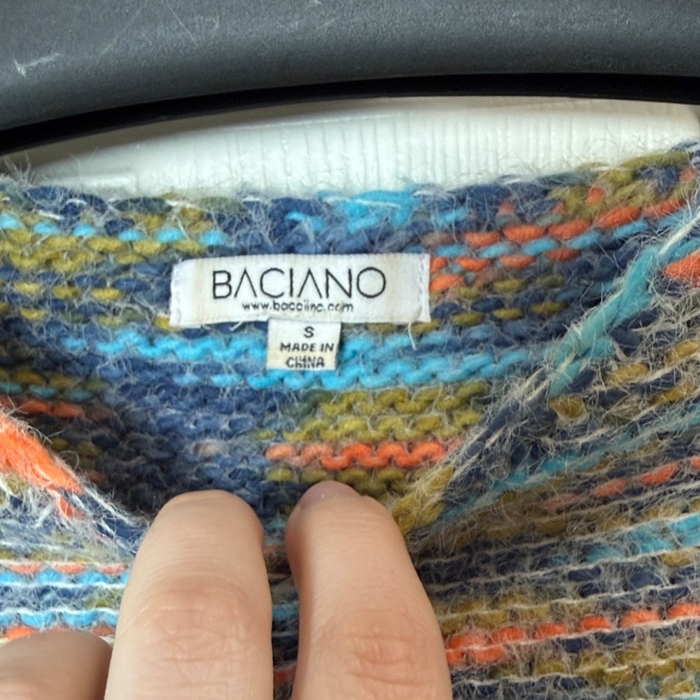 Baciano Colorful Crew Neck Sweater - Picture 4 of 7